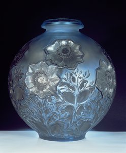 Anemones Maljakko, 1913 (vaaleansininen ja himmeä lasi)